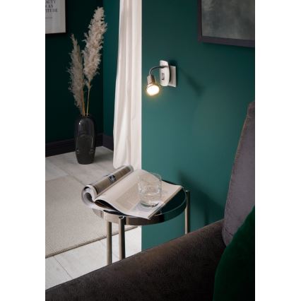 Eglo - LED світильник в розетку 1xGU10/2,8W/230V матовий хром