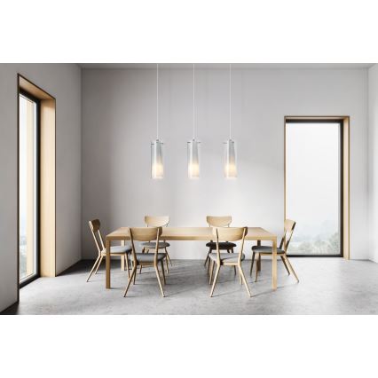 EGLO - Подвесной светильник 3xE27/60W дымчатый