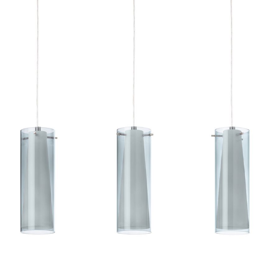 EGLO - Подвесной светильник 3xE27/60W дымчатый