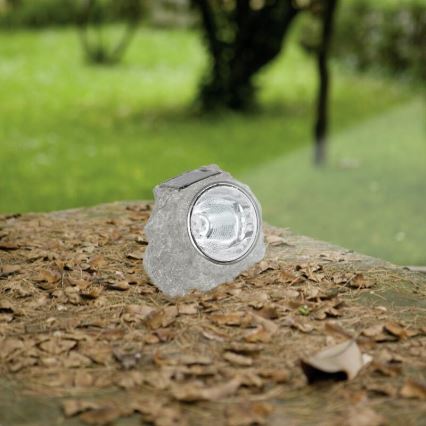 Eglo 90494 - Світильник на сонячній батареї камінь 4xLED/0,06W/1xAA IP44