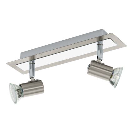 EGLO - Настінний стельовий світильник 2xGU10/LED/3W