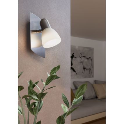 Eglo - Точечный светильник 1xE14/40W матовый никель / сатин