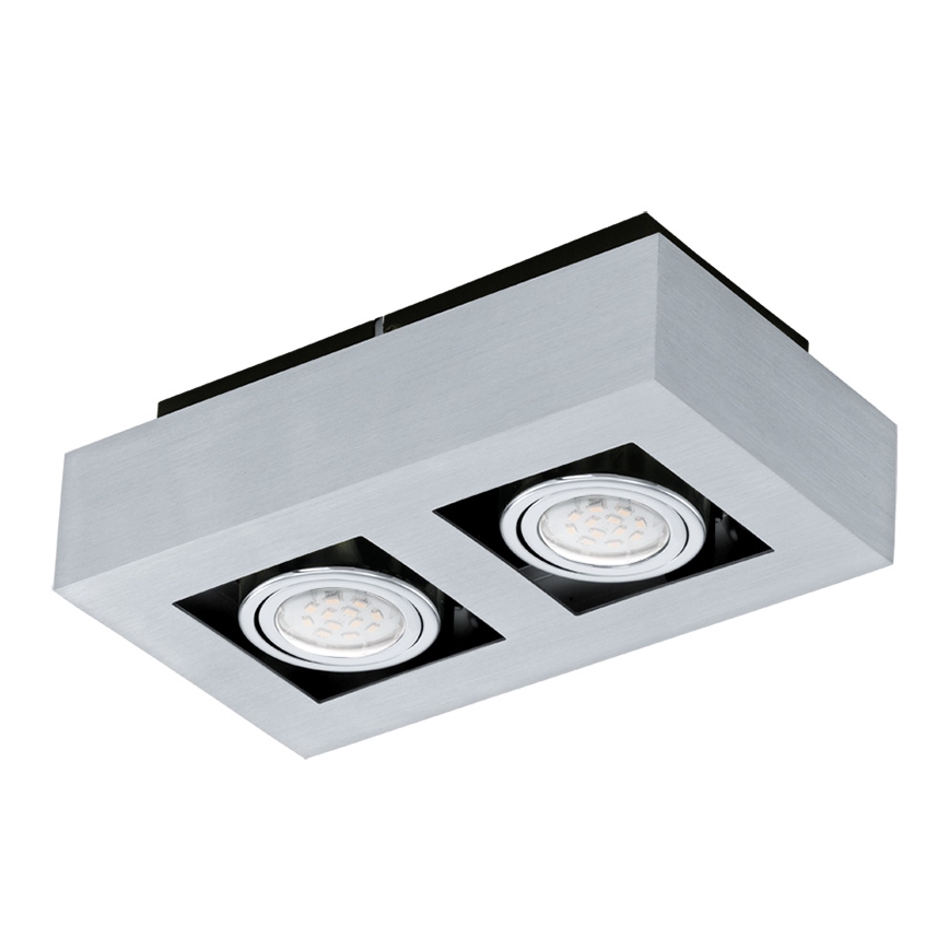 Eglo - Світлодіодний точковий світильник 2xGU10-LED/5W/230V
