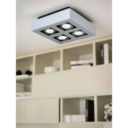 Eglo - Светодиодный точечный светильник 4xGU10-LED/5W/230V