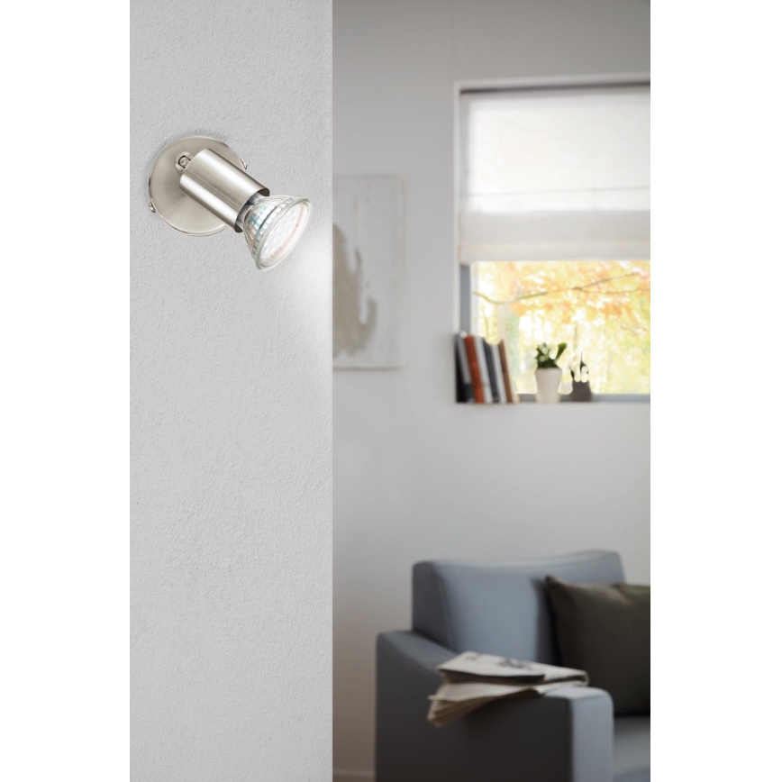 Eglo - Світлодіодний настінний точковий світильник LED 1xGU10/2,8W/230V