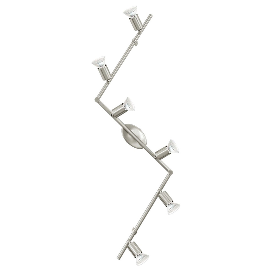 Eglo - Светодиодный точечный светильник 6xGU10-LED/2,8W/230V