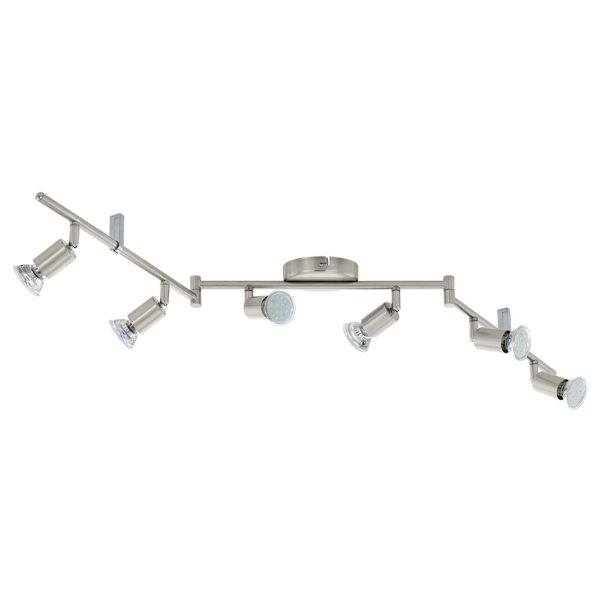 Eglo - Світлодіодний точковий світильник 6xGU10-LED/2,8W/230V