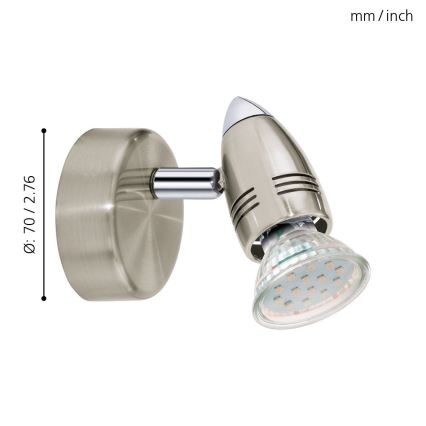 Eglo - Точковий LED світильник 1xGU10/3W/230V