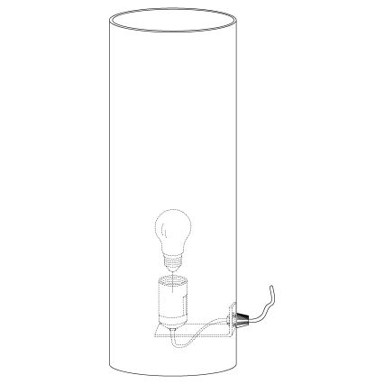 Eglo - Настольная лампа 1xE27/60W/230V