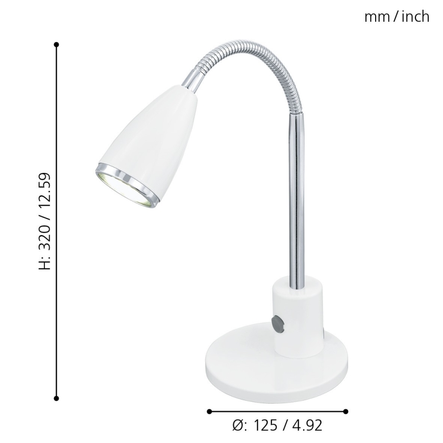 Eglo - Світлодіодна настільна лампа 1xGU10/3W/230V