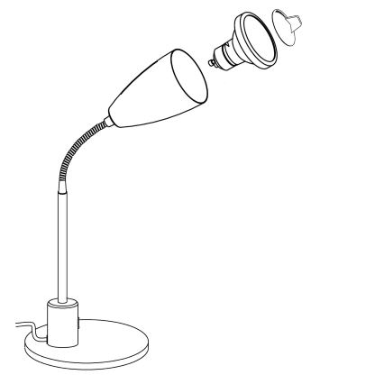 Eglo - Светодиодная настольная лампа 1xGU10/3W/230V