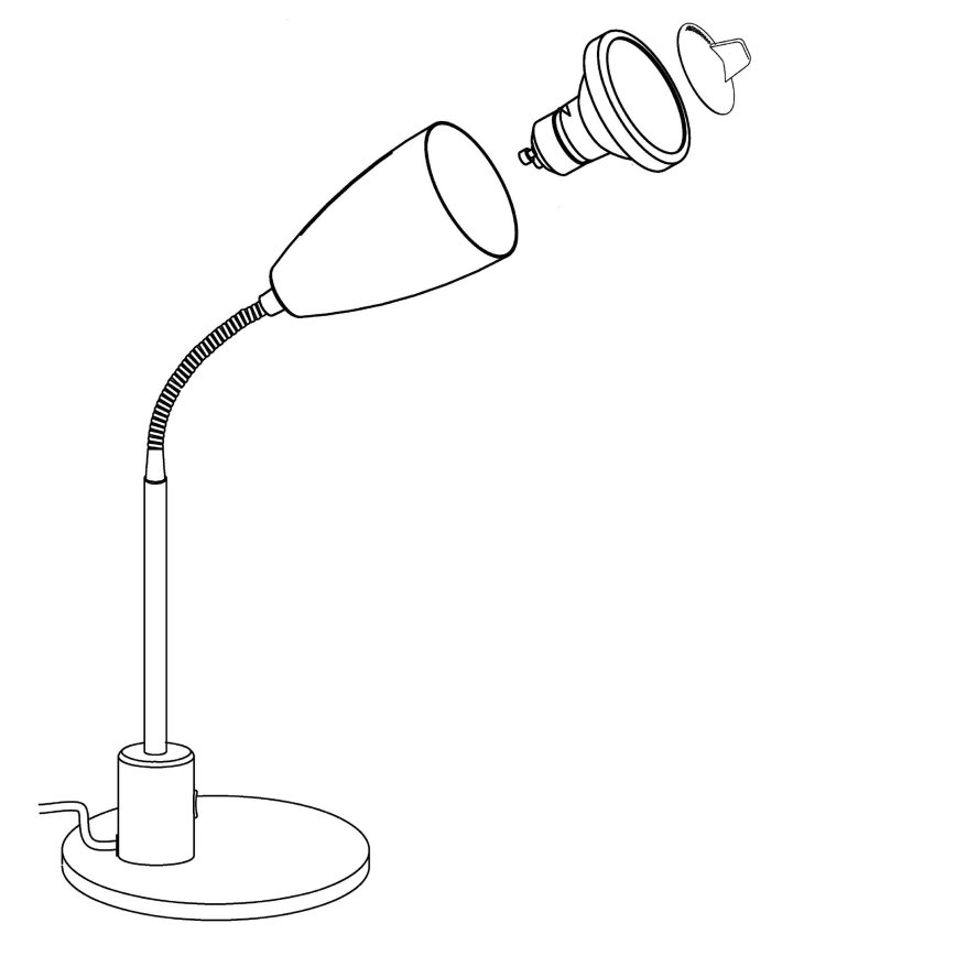 Eglo - Світлодіодна настільна лампа 1xGU10/3W/230V