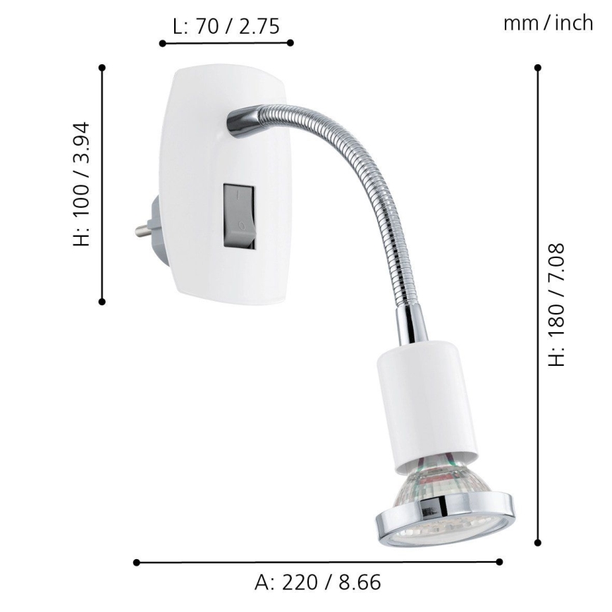 Eglo - Светодиодный прожектор 1xGU10/2,5W LED