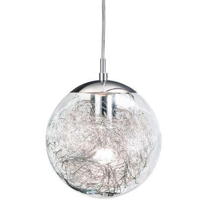 Eglo 93073 - Подвесной светильник на тросе LUBERIO 1xE27/60W/230V Ø 25 см