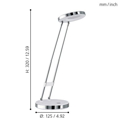 Eglo 93077 - Світлодіодна настільна лампа GEXO LED/3W/230V