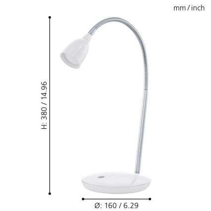 Eglo - Светодиодная настольная лампа 1xLED/3W/230V