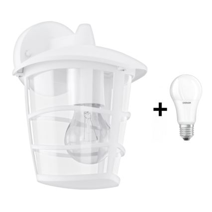 Eglo - Вуличний світлодіодний настінний світильник 1xE27/8,5W/230V IP44