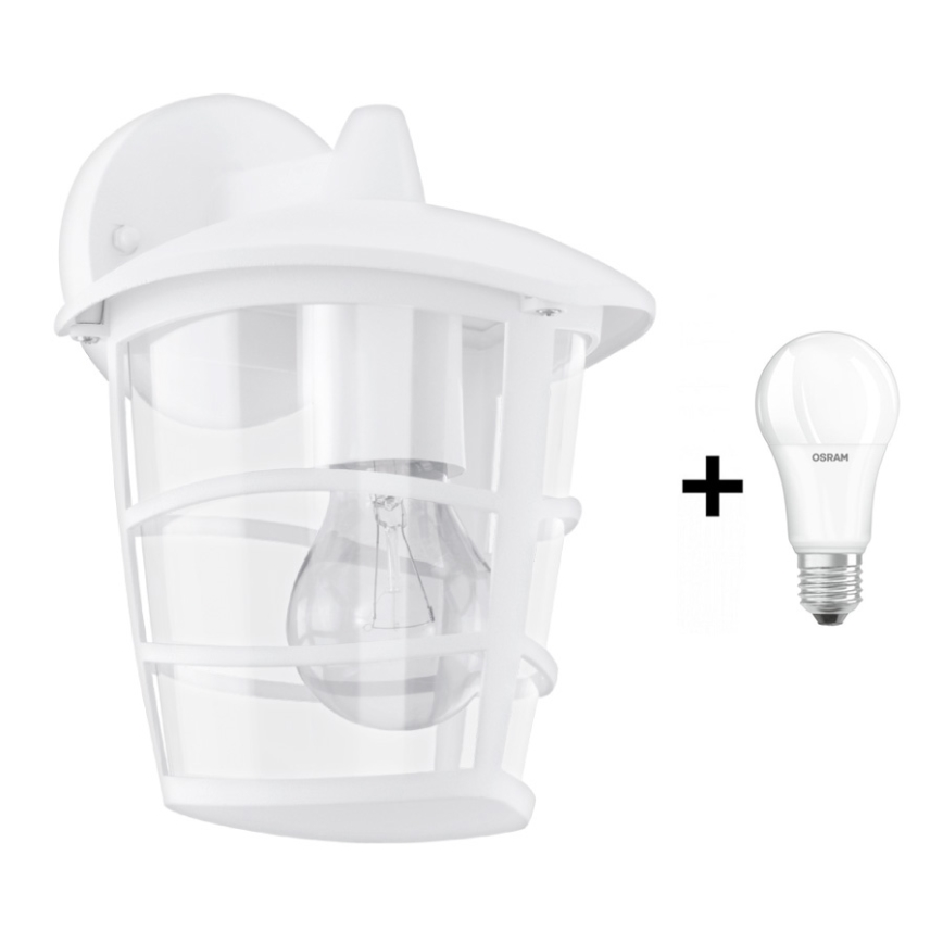 Eglo - Вуличний світлодіодний настінний світильник 1xE27/8,5W/230V IP44