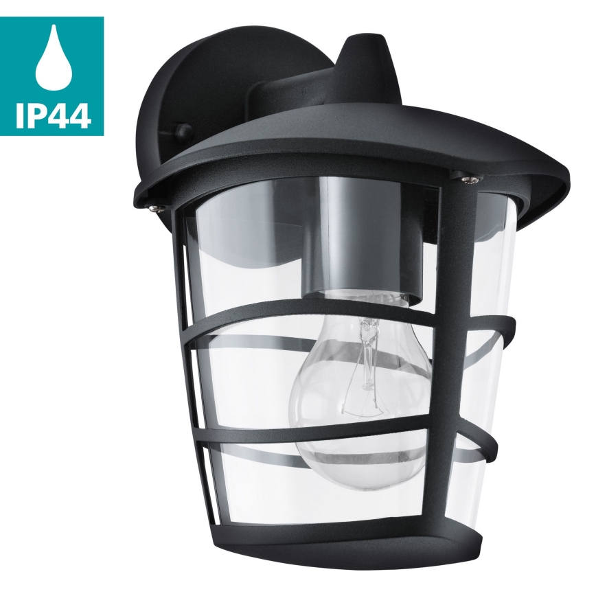 Eglo - Вуличний світлодіодний настінний світильник 1xE27/8,5W/230V IP44