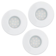 Eglo 93218 - НАБОР 3x светодиодных светильников для ванной комнаты IGOA 3xGU10/5W IP44