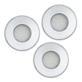 Eglo 93219 - НАБОР 3x светодиодных светильников для ванной комнаты IGOA 3xGU10-LED/5W/230V