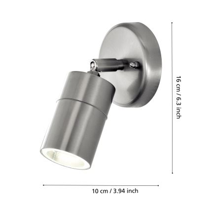 Eglo - Зовнішнє світлодіодне освітлення 1xGU10/5W/230V IP44