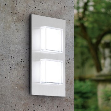 Eglo 93365 - Вуличний світлодіодний настінний світильник PIAS 2xLED/2,5W/230V IP44
