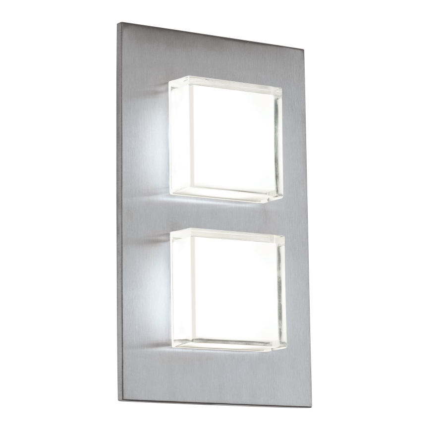 Eglo 93365 - Вуличний світлодіодний настінний світильник PIAS 2xLED/2,5W/230V IP44
