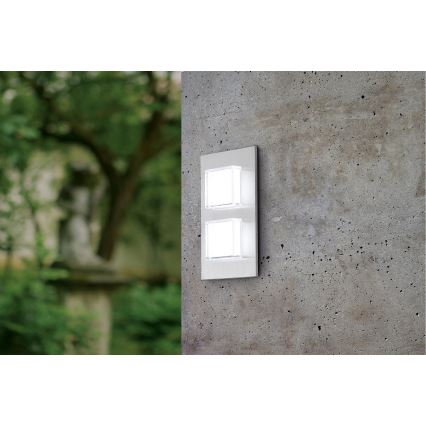 Eglo 93365 - Вуличний світлодіодний настінний світильник PIAS 2xLED/2,5W/230V IP44
