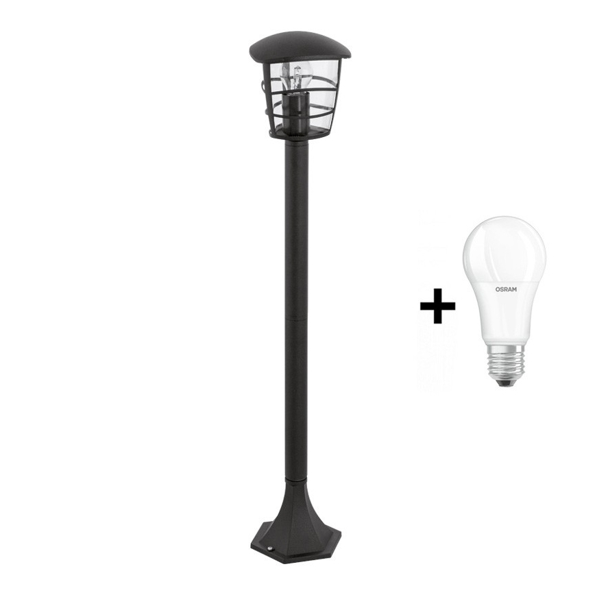 Eglo - LED зовнішня лампа 1xE27/8,5W/230V IP44 чорна