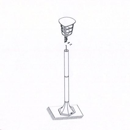 Eglo - Уличный светодиодный светильник E27/8,5W/230V IP44