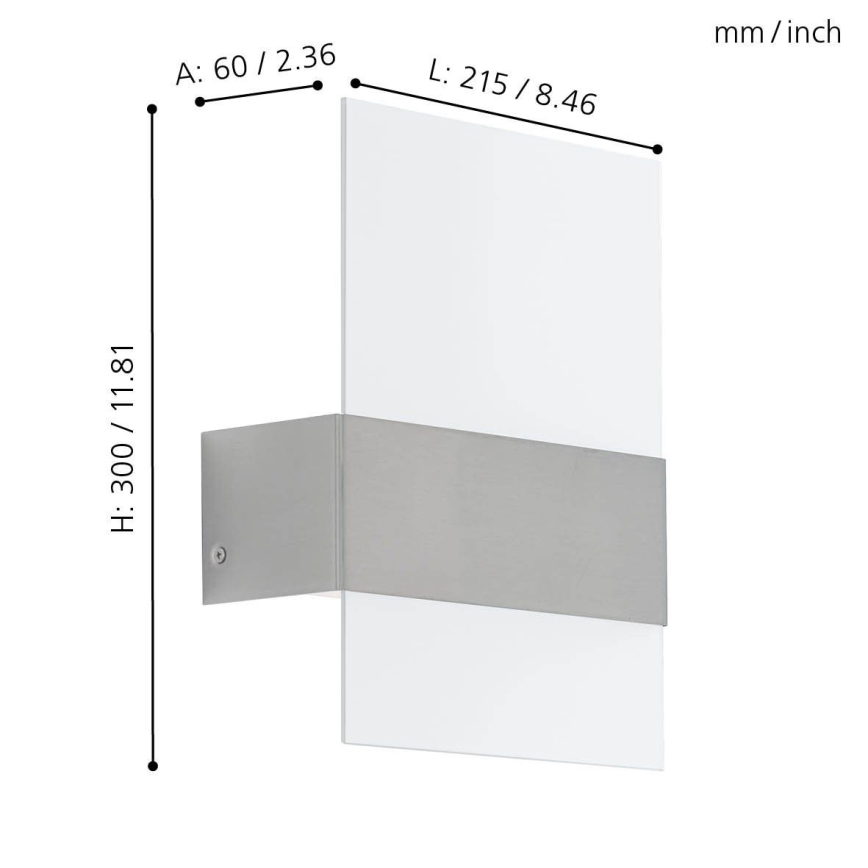 Eglo - Зовнішнє світлодіодне освітлення 2xLED/2,5W/230V IP44