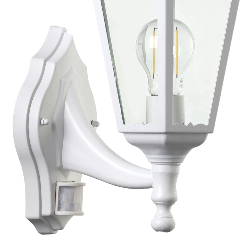 Eglo - Зовнішній настінний світильник з датчиком 1xE27/60W/230V IP44