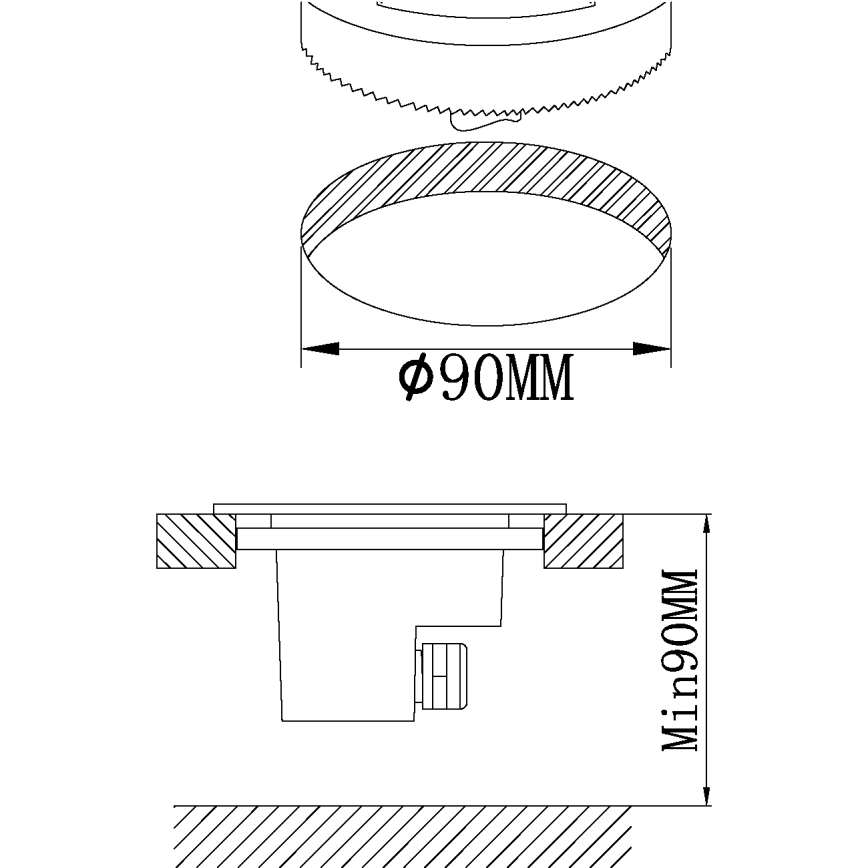 Eglo - Светодиодный уличный тротуарный светильник LED/2,5W/230V IP65