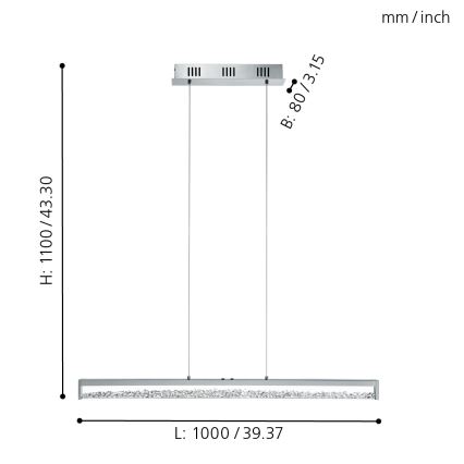 Eglo - LED світильник з регулюванням яскравості LED/32W/230V