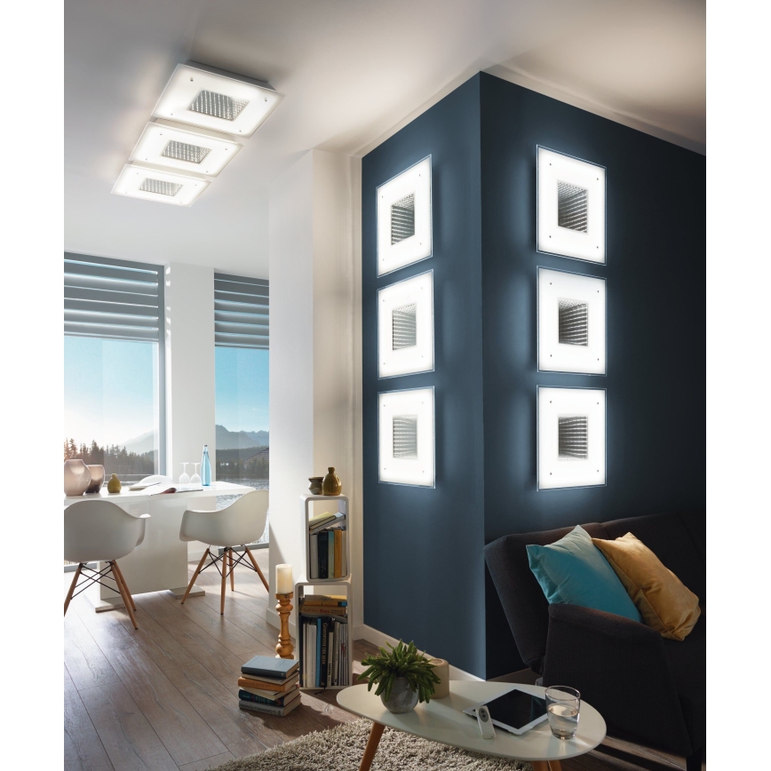Eglo 93659 - Світлодіодний стельовий світильник LICOSA LED/24W + LED/2,6W + пульт дистанційного керування