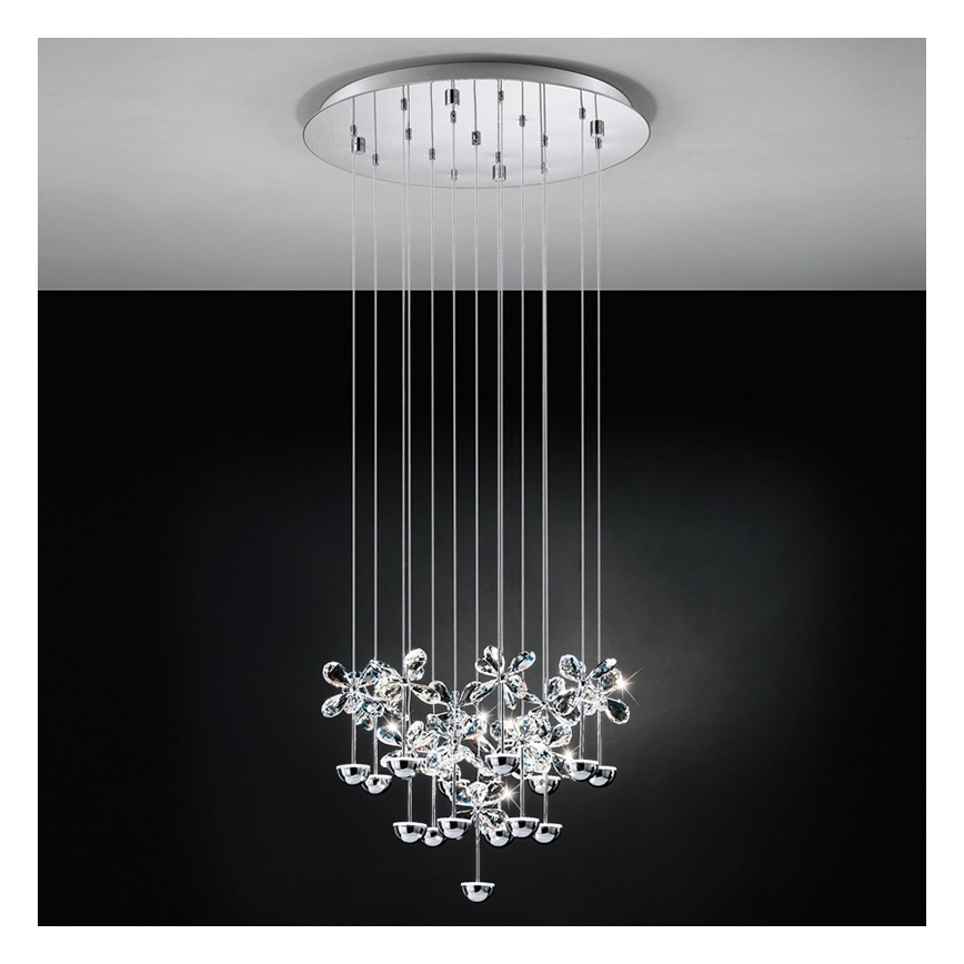 Eglo 93662 - Светодиодная подвесная люстра PIANOPOLI 15xLED/2,5W/230V