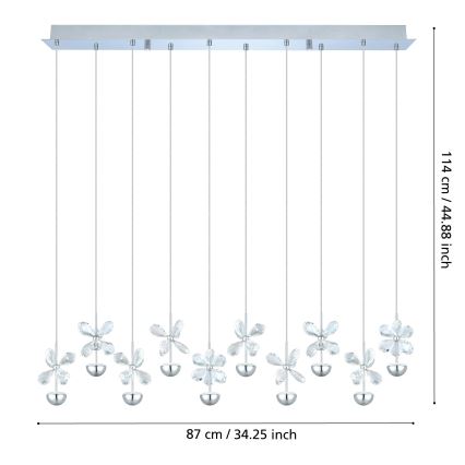 Eglo - LED-люстра на тросі LED/25W/230V