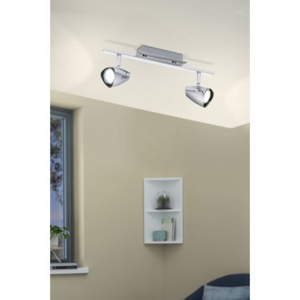 Eglo - Светодиодный точечный светильник 2xGU10/3W/230V