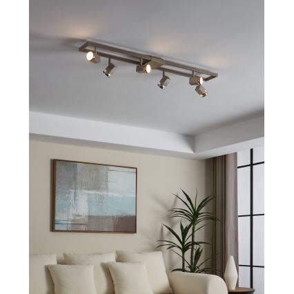 Eglo - Точковий LED світильник 6xGU10/5W/230V