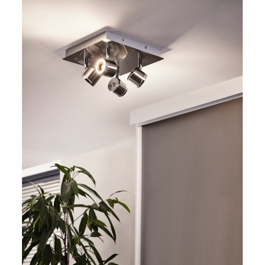 Eglo 93696 - Точковий LED світильник PIERINO 4xLED/5W/230V