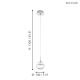 Eglo - Светодиодный подвесной светильник 1xLED/5W/230V
