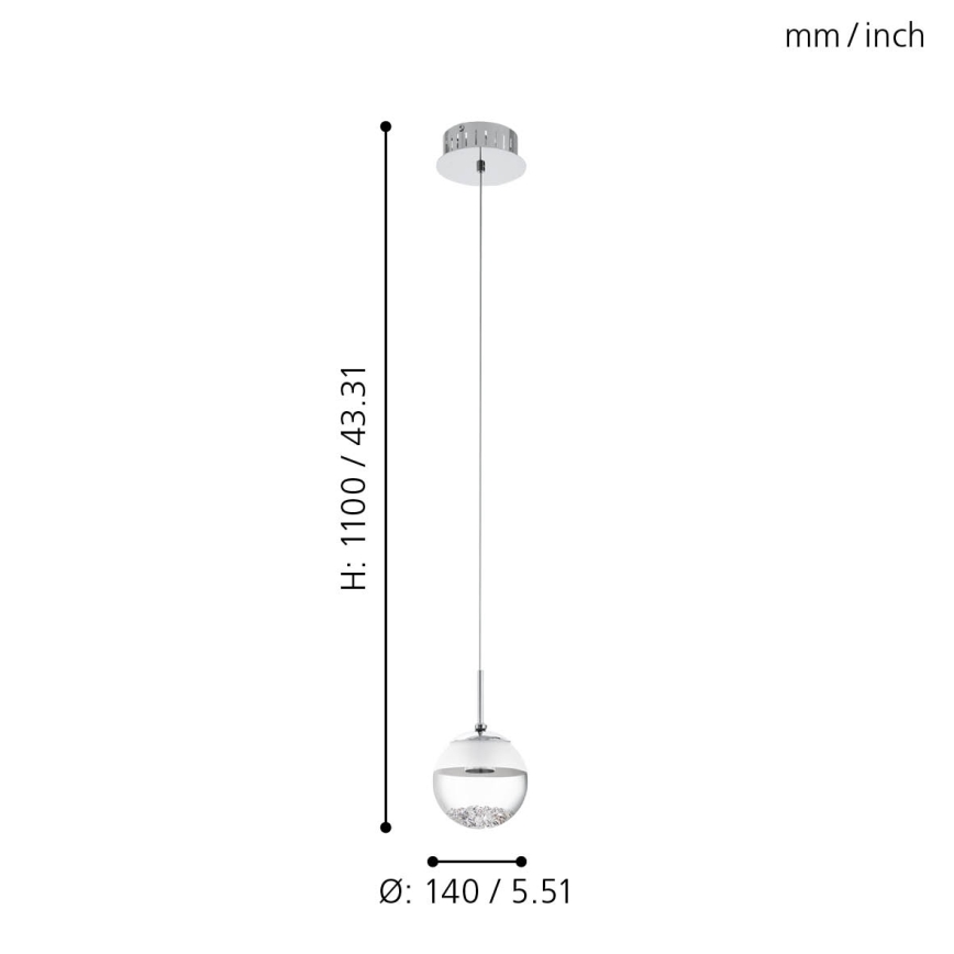 Eglo - Світлодіодний підвісний світильник 1xLED/5W/230V