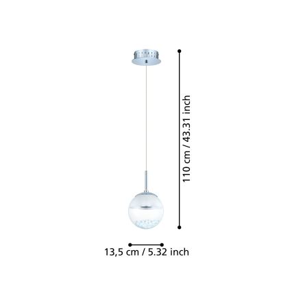 Eglo - LED підвісний світильник LED/5W/230V