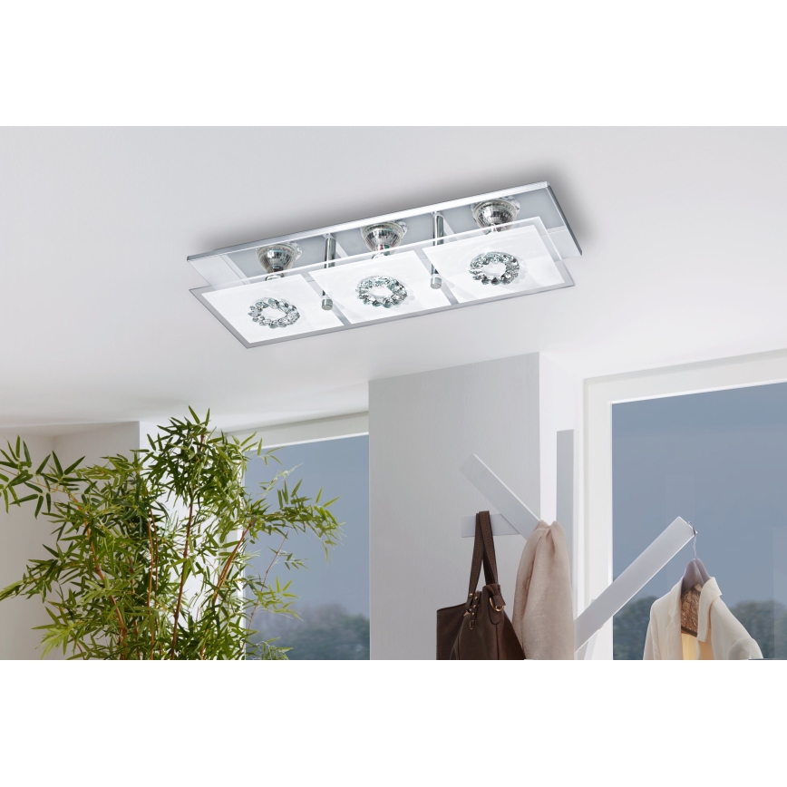 Eglo 93782 - Светодиодный потолочный светильник RONCATO 3xGU10/3W/230V