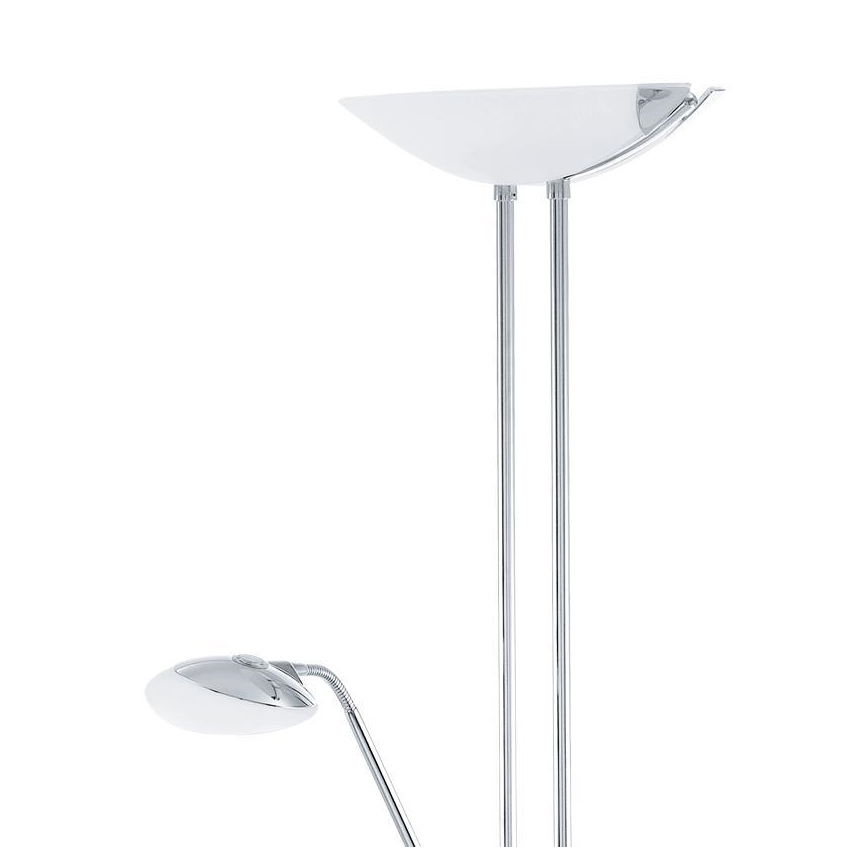 Eglo - LED Торшер з регулюванням яскравості LED/20W + LED/2,5W глянцевий хром