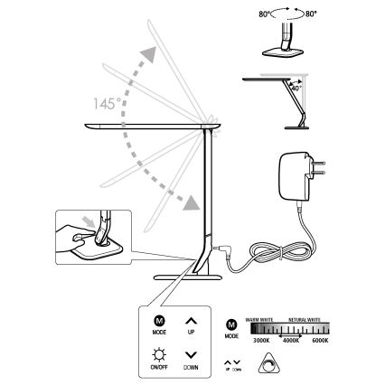 Eglo - LED лампа з регулюванням яскравості LED/6W/230V