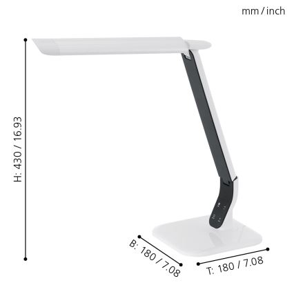 Eglo - Светодиодная лампа с регулированием яркости LED/6W/230V