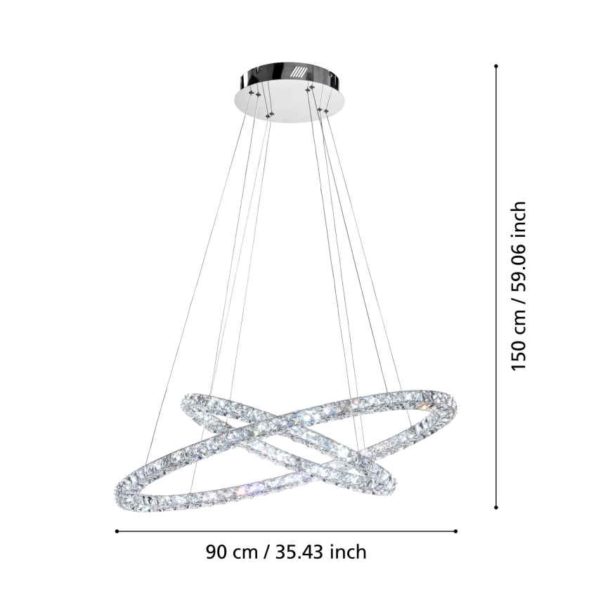 Eglo - Светодиодная подвесная люстра LED/56,1W/230V