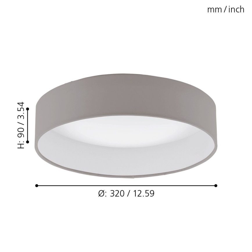 Eglo - Светодиодный потолочный светильник LED/12W/230V